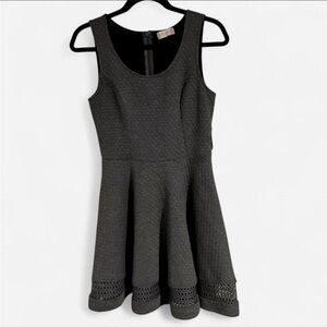 Altar’d State Gray Basketweave Patterned Dress, Lace Detail, NWT Size Medium